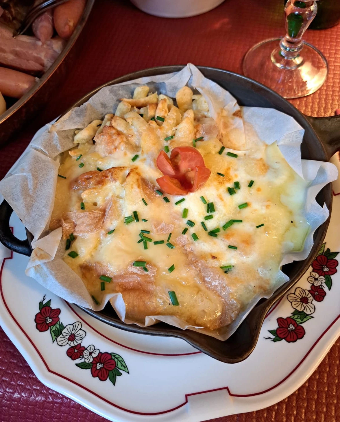 Gratin de spaetzle au munster